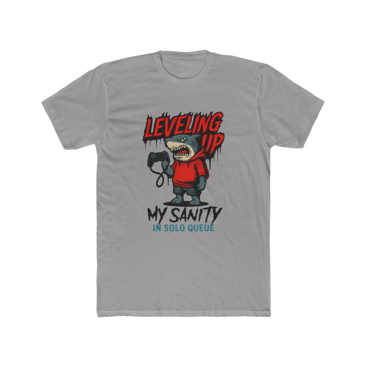Leveling Up My Sanity Shark Gamer Solo T-Shirt
