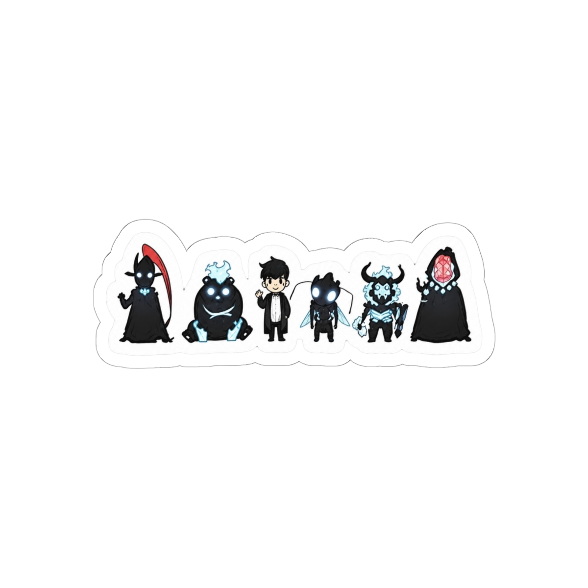 Solo Leveling - The Whole Lil Gang Sticker for Auto, Wall, Laptop, Cell, Truck - Graphic for Windows, Cars, Trucks