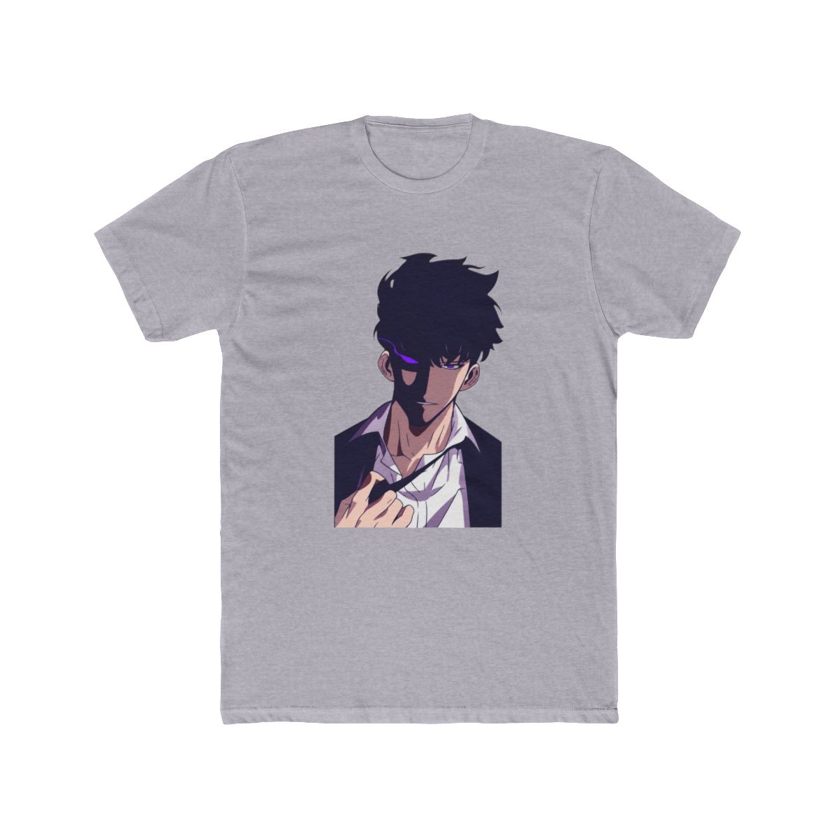 Solo Leveling Sung Jinwoo Anime - Manhwa Character Art T Shirt - alternate angle 5, merchandise