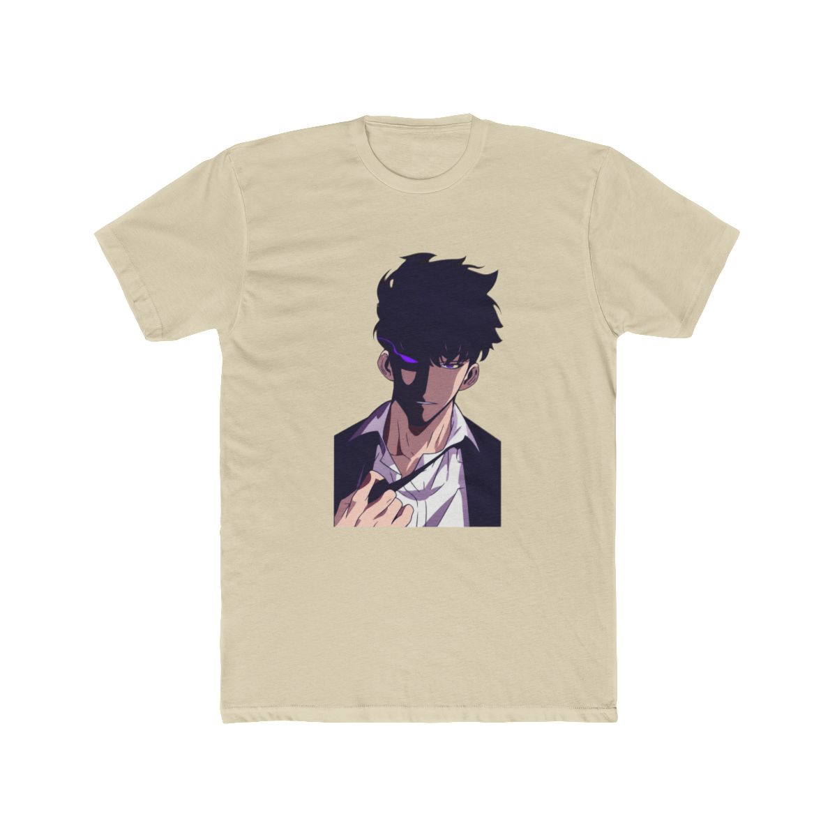 Solo Leveling Sung Jinwoo Anime - Manhwa Character Art T Shirt - alternate angle 4, merchandise