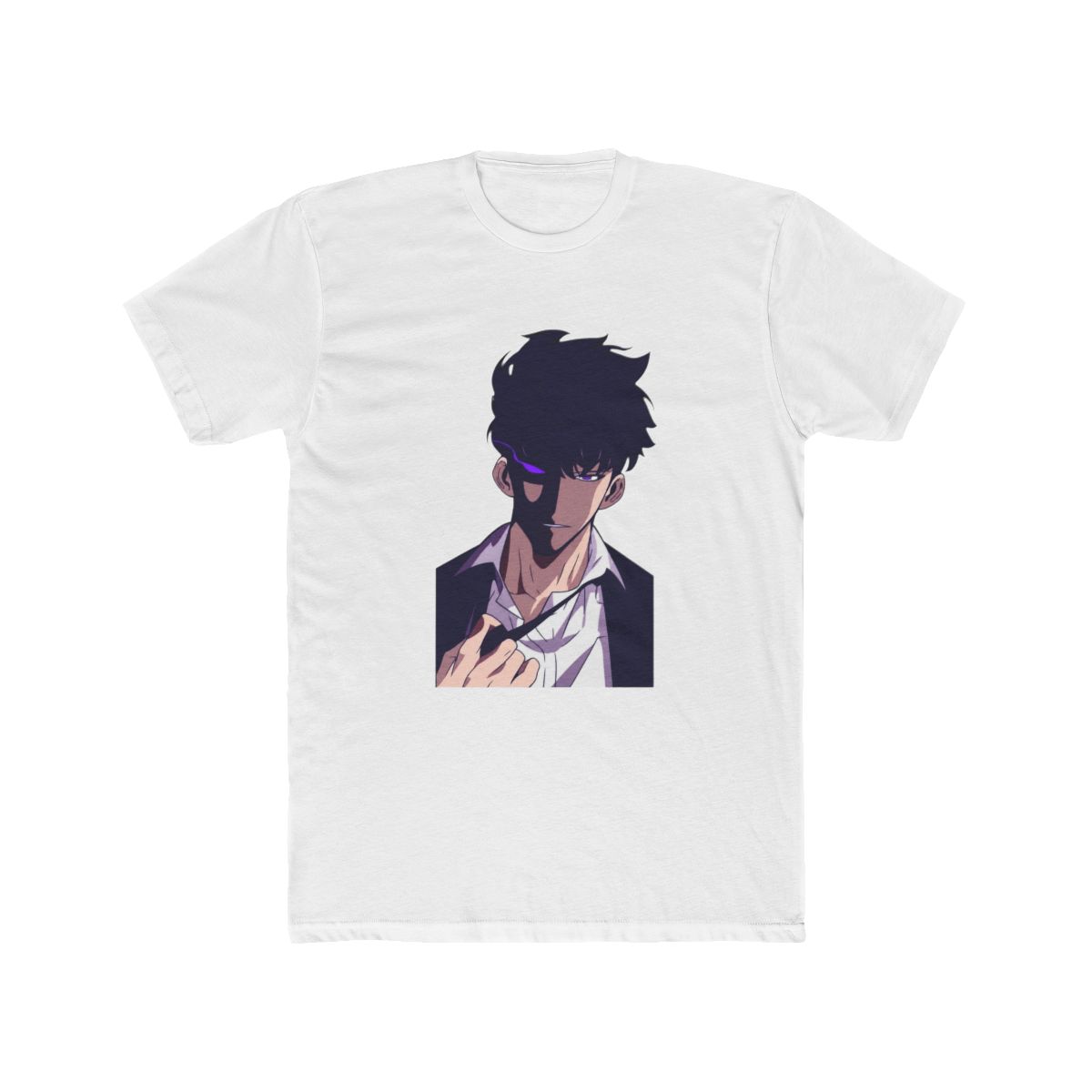 Solo Leveling Sung Jinwoo Anime - Manhwa Character Art T Shirt - alternate angle 2, merchandise