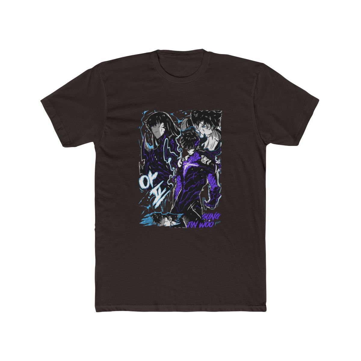 Solo Leveling Jinwoo Sung Anime Manga Art T Shirt - alternate angle 5, merchandise