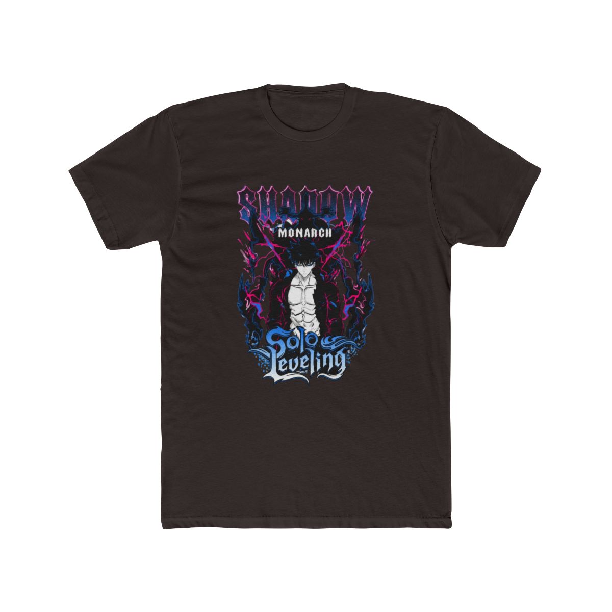 Solo Leveling Shadow Monarch Sung Jinwoo Anime Design T Shirt